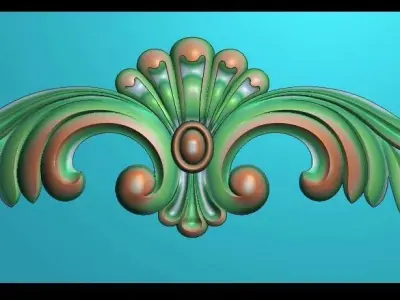 3d model of flowers and leaves 3D print model