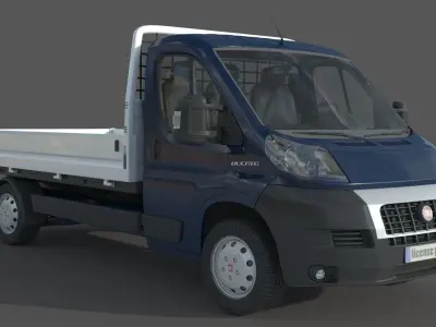 Fiat Ducato  Open Laadbak Euro 4 3D model