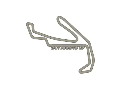 2025 San Marino MotoGP Racing Track 3D print model