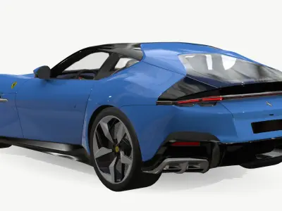 Ferrari 12Cilindri Spider Low-poly 3D model