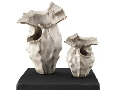 Wavy abstract Vase 3D model