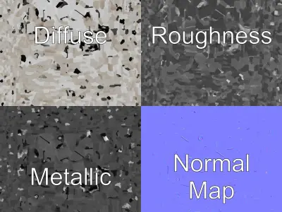 Futuristic Modular Ceiling Panel model pack Low-poly 3D model