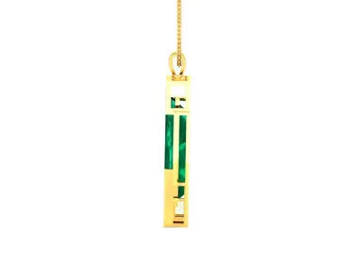 Solitaire Women Pendants 3dm STL OBJ FBX Render Details 3D print model 11