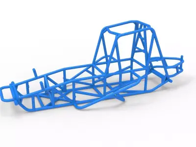 Frame for Vintage Sprint car Scale 1 to 25 3D print model