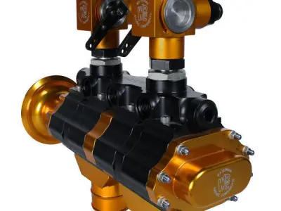 TOP FUEL Fuel Pump Waterman Racing Mega Bertha HEMI 3D print model