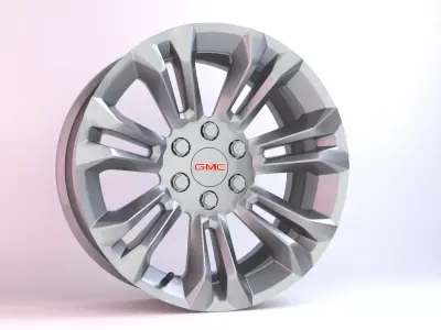 GMC FR55 OEM Wheels  Low-poly 3D model