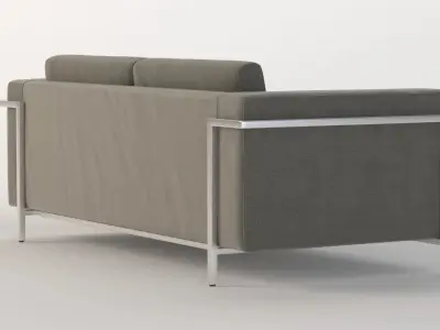 Davenport Two Seater Sectional Sofa 3D model