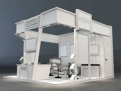 Booth Exhibition Stand a223 3D model