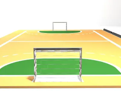 Game Court - Handball 3D model