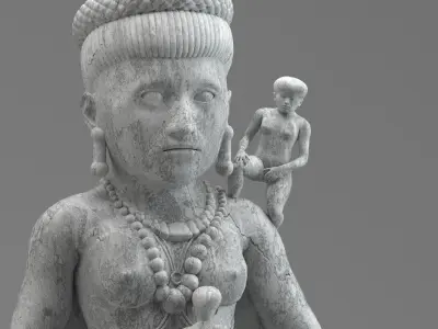Statue ancient hariti 3D model