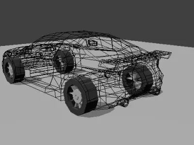 Subaru BRZ GT Low Poly Low-poly 3D model