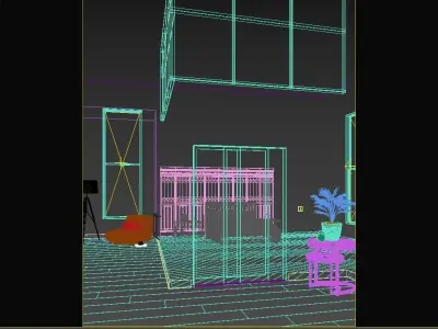 Minimalist Bedroom 3D model