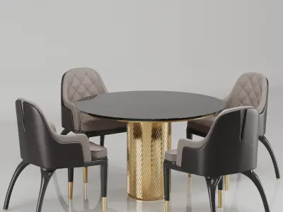 Dinning chair and table49 3D model