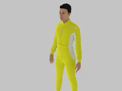 Race Driver Low-poly 3D model get