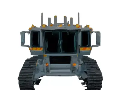 Heavy Duty Tracked Vehicle 3D Model Low-poly 3D model
