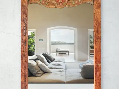 Vintage Balinese Mirror 3D model