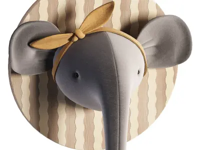 M Whiteboard Shelf  Plush Toy  Wall Decor 03 3D model