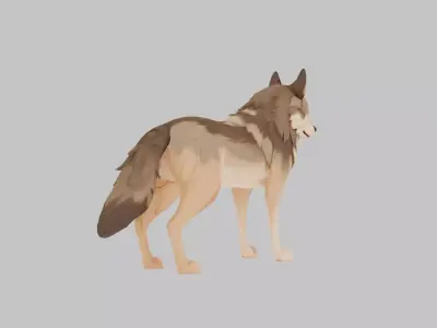 Lord Brahma Hindu creature Low-poly 3D model