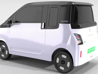 MG Comet Electrick Car White 3D model