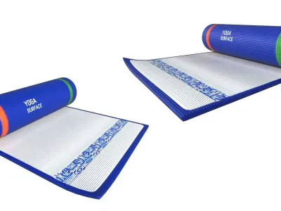 Yoga Mat Low-poly 3D model