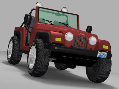 Jeep SUV 4x4 Wrangler 3D model