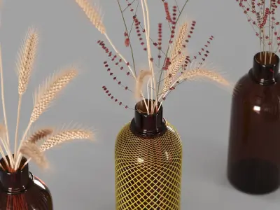 Hemase Collection Bouquet No5 Low-poly 3D model