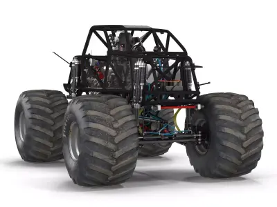 Monster Truck Bigfoot 2 3D model