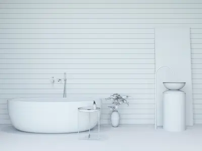 Vistas Bathroom Scene  3D model