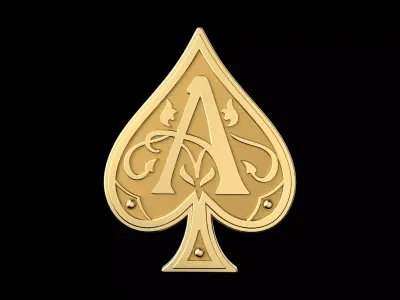 Ace Of Spades Pendant 3D print model