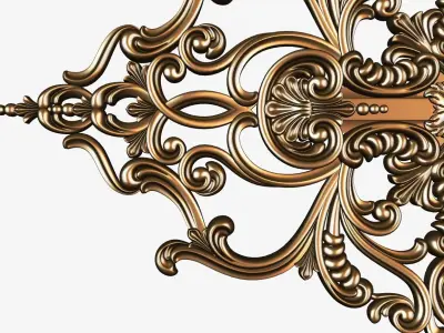 Carved decor ornament for cnc 3D model buy