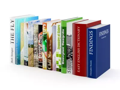 Books Set business 3D model