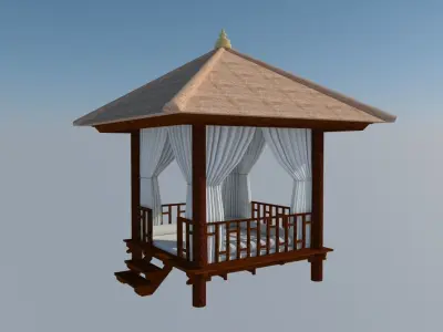 DESAIN GAZEBO 3D model