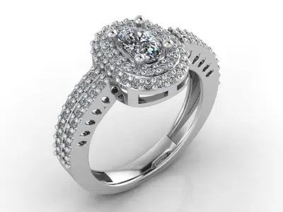 Mini Set Ring Pendant Earrings STL 3DM Womens Jewelry 3D print model