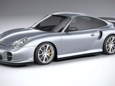 Porsche 911 GT2 996 2003 3D model