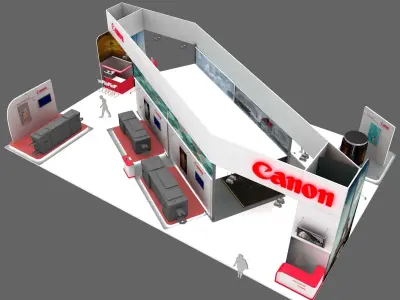 Canon Exhibition Stand 3D model