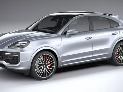 Porsche Cayenne Turbo E-Hybrid Coupe 2024 3D model