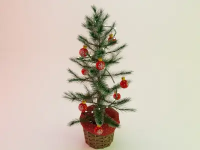 Christmas Tree Low-poly 3D model