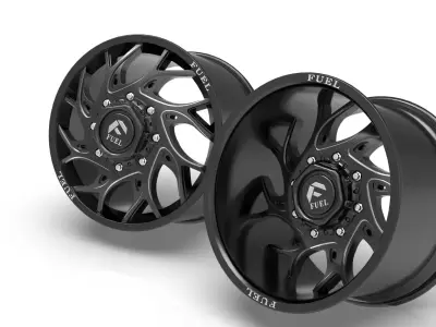 RUNNER DUALLY FRONT AND REAR D741 wheels 3D print model