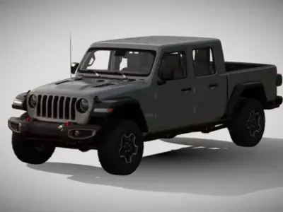 2020 Jeep Gladiator Low-poly 3D model