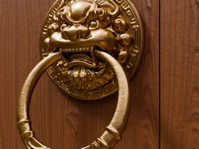Chinese Style Beast Head Door Knocker 3 - High Poly 3D Model 3D print model