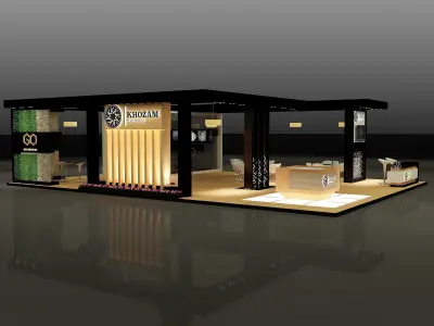 Booth Exhibition Stand a253 3D model