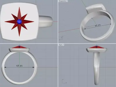 ring men 3D print model