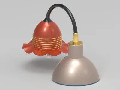 Flower Lamp 3D print model