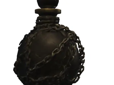 Cursed Skull Potion Bottle 3D model