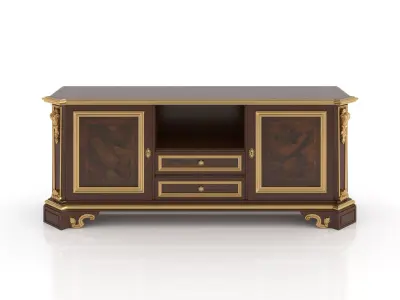 Classic style TV stand by Modenese 3D model