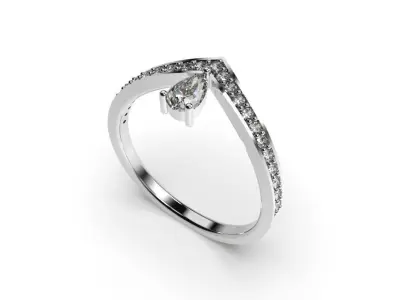 Light Fashion Ring - 3D Jewelry - AN-383 3D print model