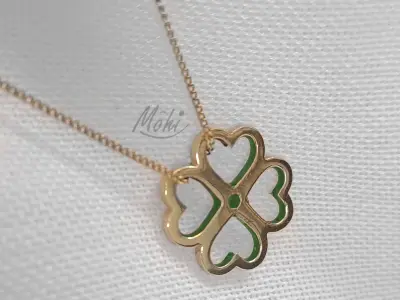 Necklace Clover 3D print model