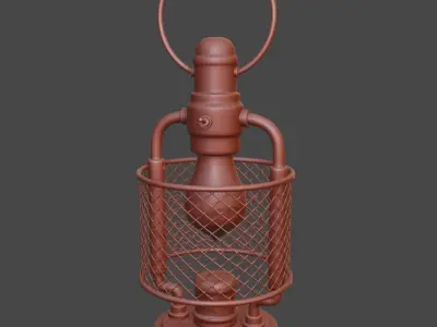 Fancy lantern to put or to hang 3D print model