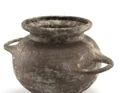 Old Clay Pot 3D model