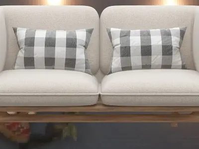 Modren take on italian furniture desing 3d model Low-poly 3D model